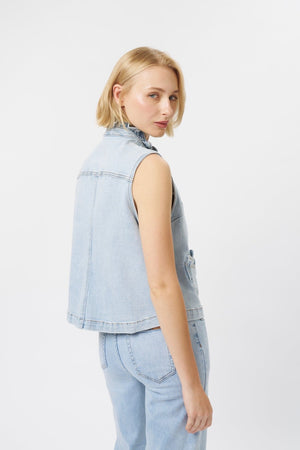 KIREINA Amy Vest - Sky Blue vest - Zabecca Living