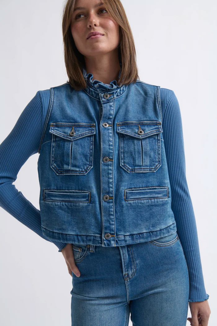 KIREINA Erica Vest - Dakota Wash JEANS - Zabecca Living