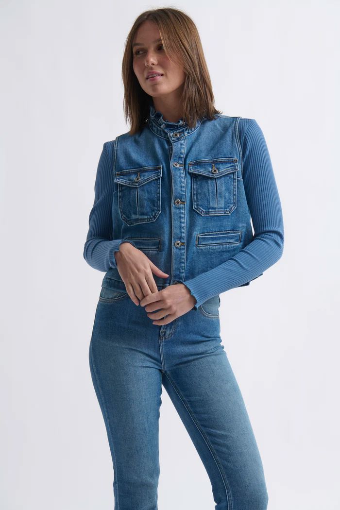 KIREINA Erica Vest - Dakota Wash JEANS - Zabecca Living