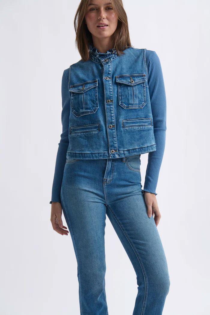 KIREINA Erica Vest - Dakota Wash JEANS - Zabecca Living