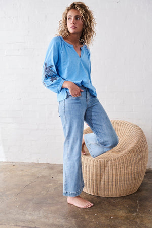 KIREINA Freya Jean - 70s Blue JEANS - Zabecca Living