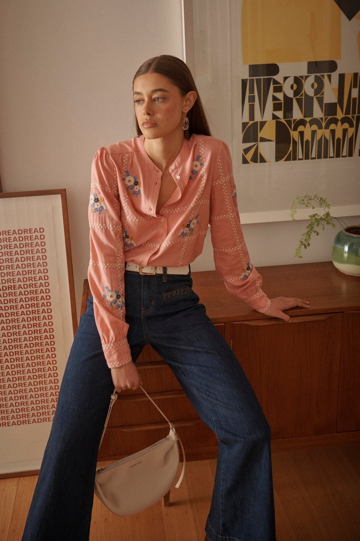 KIREINA Freya Jean Plait Pocket - Palisade Blue JEANS - Zabecca Living