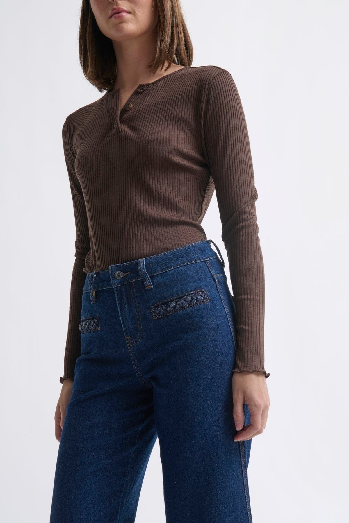 KIREINA Freya Jean Plait Pocket - Palisade Blue JEANS - Zabecca Living