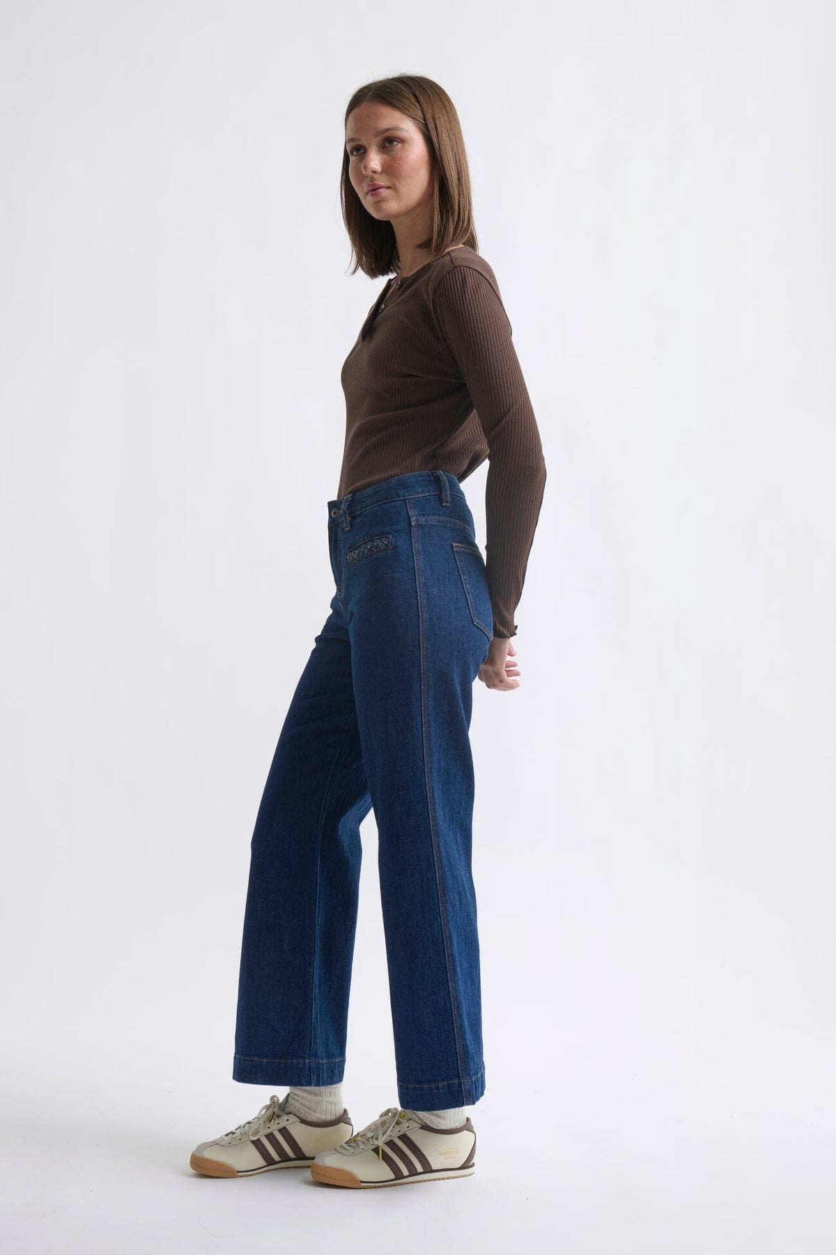 KIREINA Freya Jean Plait Pocket - Palisade Blue JEANS - Zabecca Living
