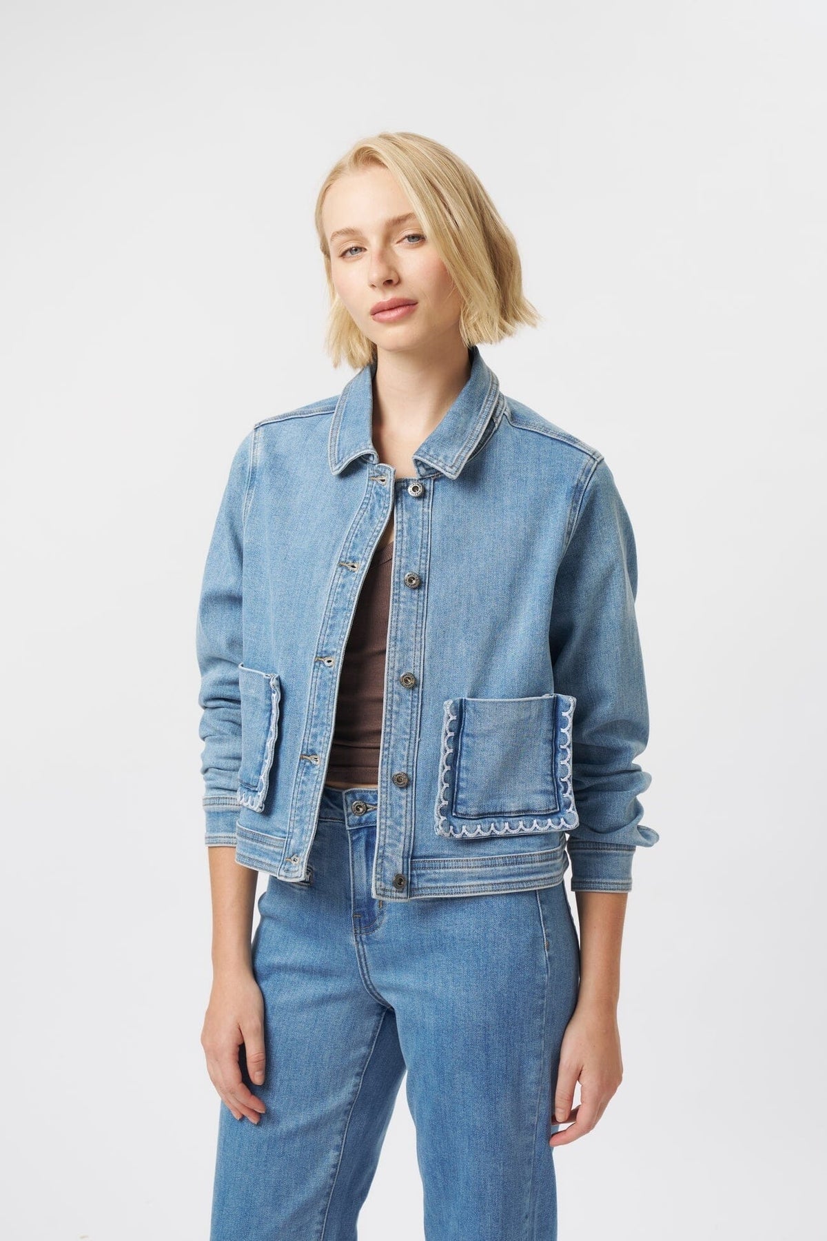 KIREINA Mila Jacket - 70s Blue Jackets + Coats - Zabecca Living