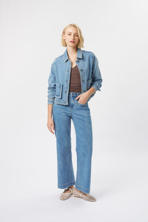 KIREINA Mila Jacket - 70s Blue Jackets + Coats - Zabecca Living