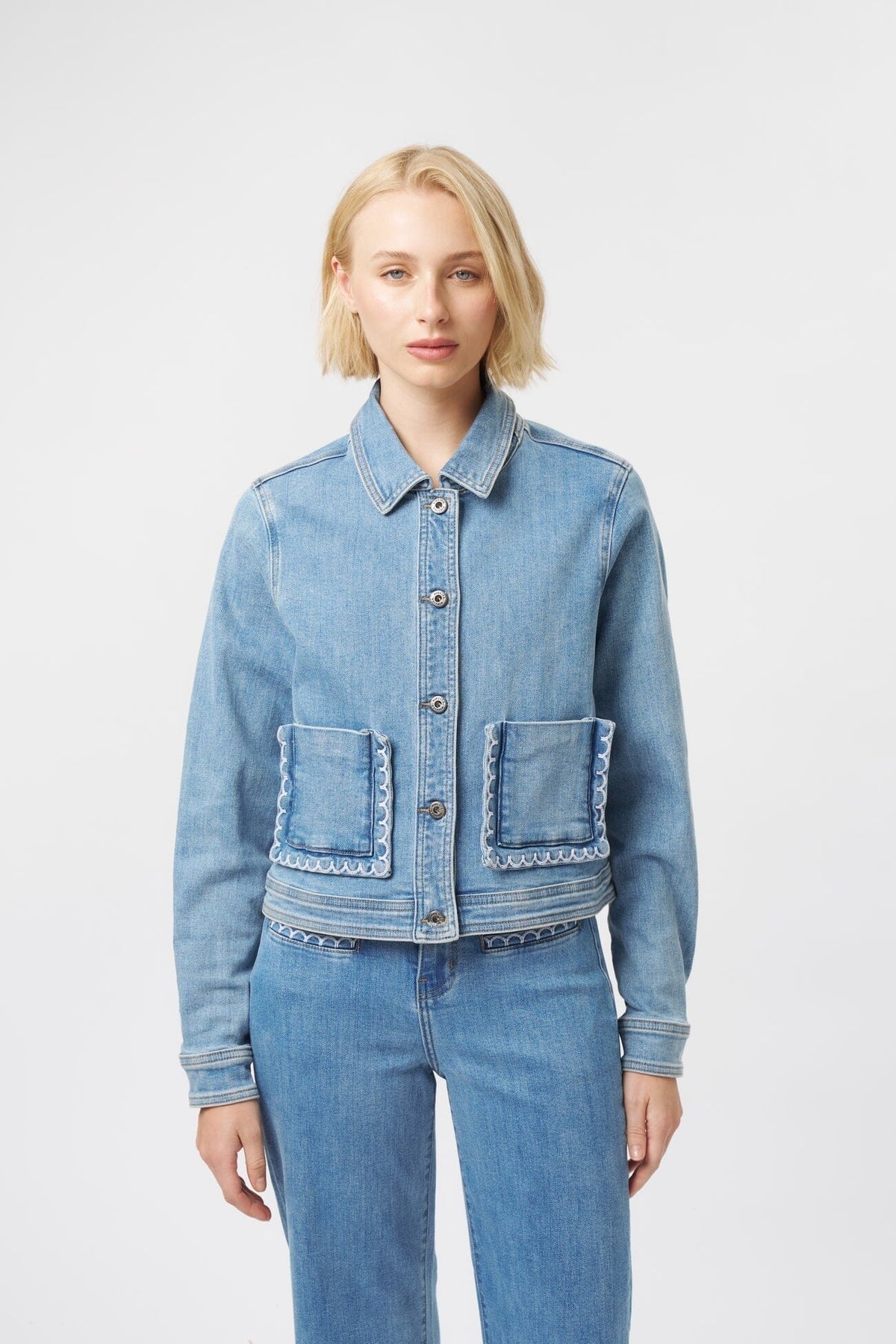 KIREINA Mila Jacket - 70s Blue Jackets + Coats - Zabecca Living