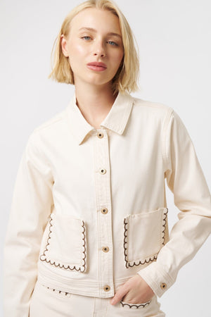 KIREINA Mila Jacket - Ecru Jackets + Coats - Zabecca Living