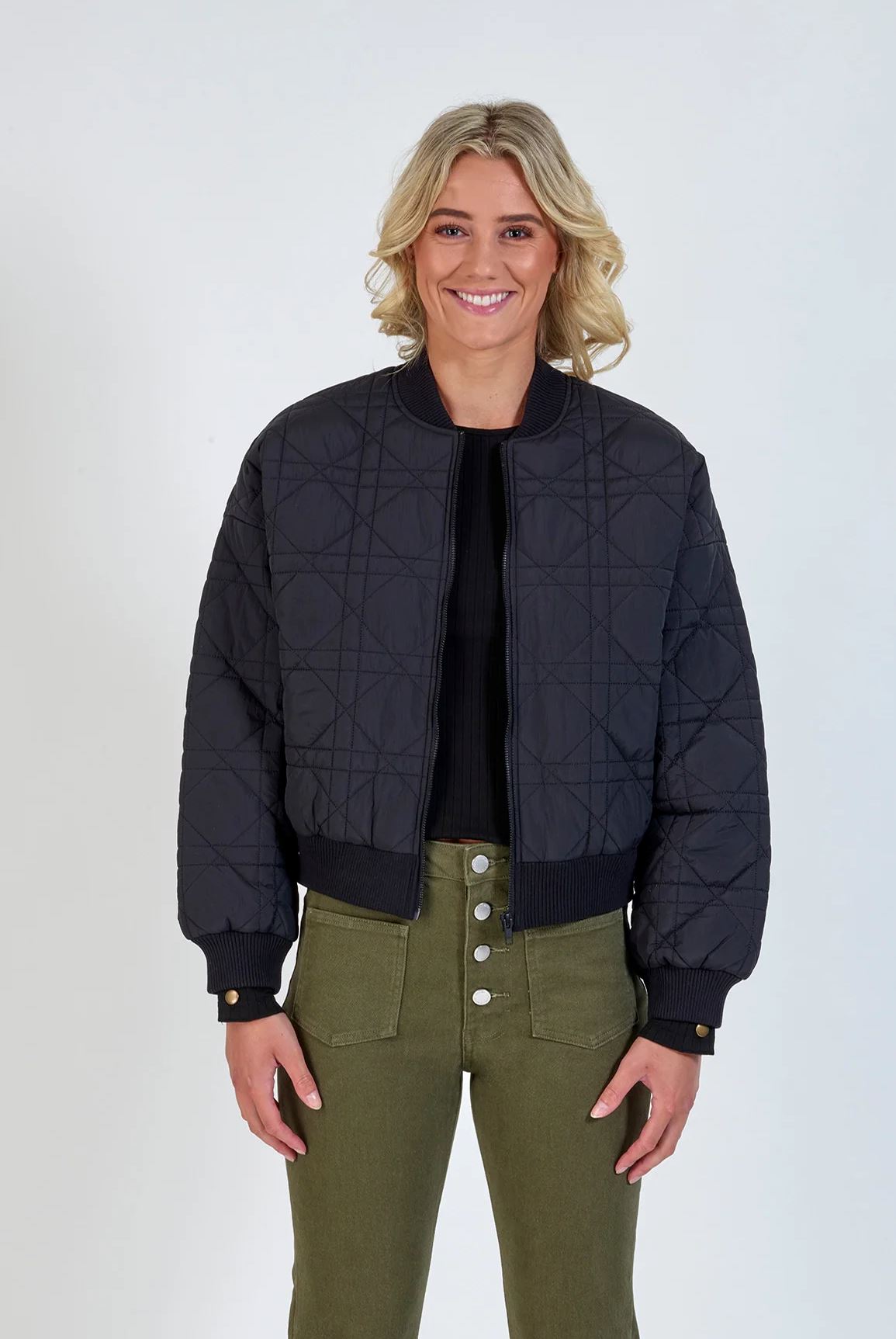 KNEWE Leo Bomber - Black Jackets + Coats - Zabecca Living
