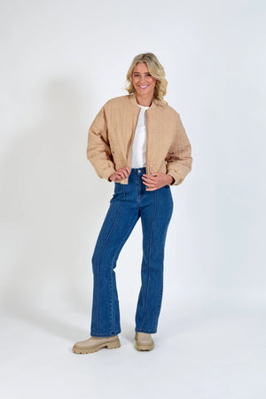 KNEWE Leo Bomber - Camel Jackets + Coats - Zabecca Living