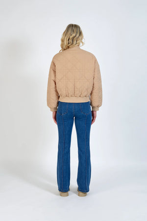 KNEWE Leo Bomber - Camel Jackets + Coats - Zabecca Living
