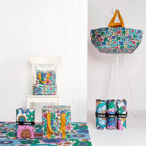 KOLLAB Beach Bag - Ocean Floral Beach Bag - Zabecca Living