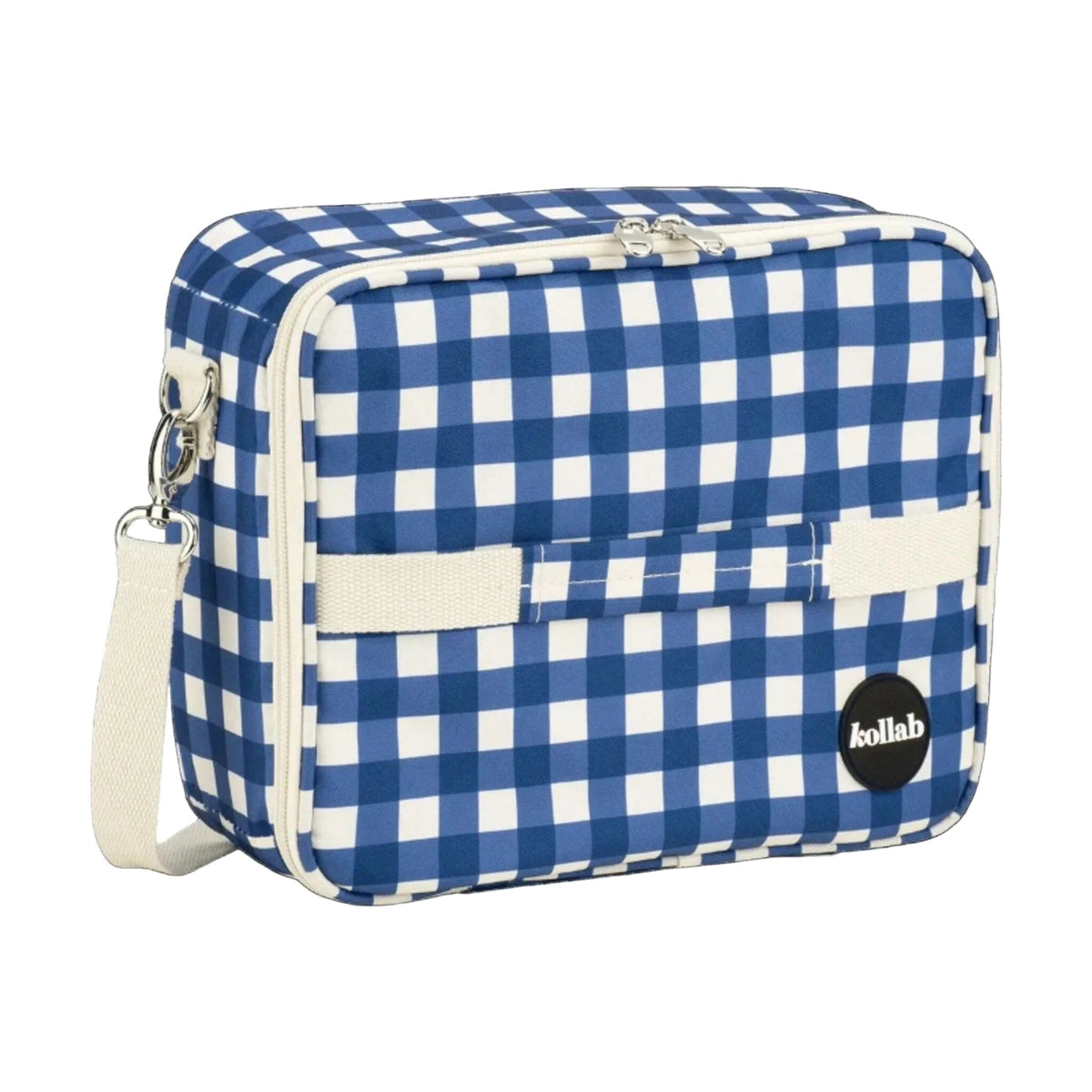 KOLLAB Bento Bag - Blue Check LUNCH BOX - Zabecca Living