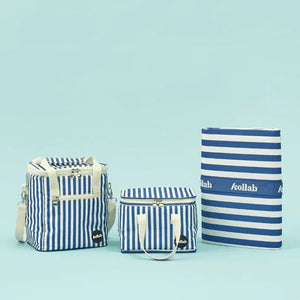 KOLLAB Holiday Mini Cooler Bag - Royal Stripe COOLER BAG - Zabecca Living