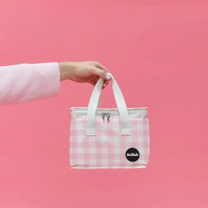 KOLLAB Lunch Box - Candy Pink Check LUNCH BOX - Zabecca Living
