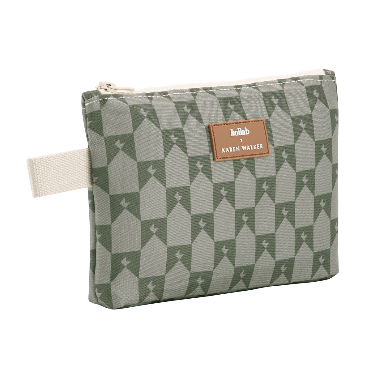 KOLLAB Mini Pouch x Karen Walker - Sage Monogram HANDBAG - Zabecca Living