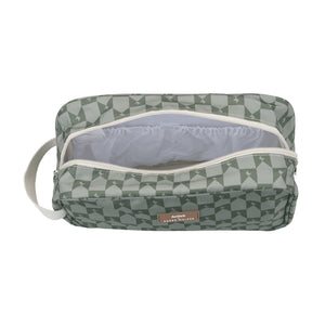 KOLLAB Travel Bag x Karen Walker - Sage Monogram COSMETIC BAG - Zabecca Living