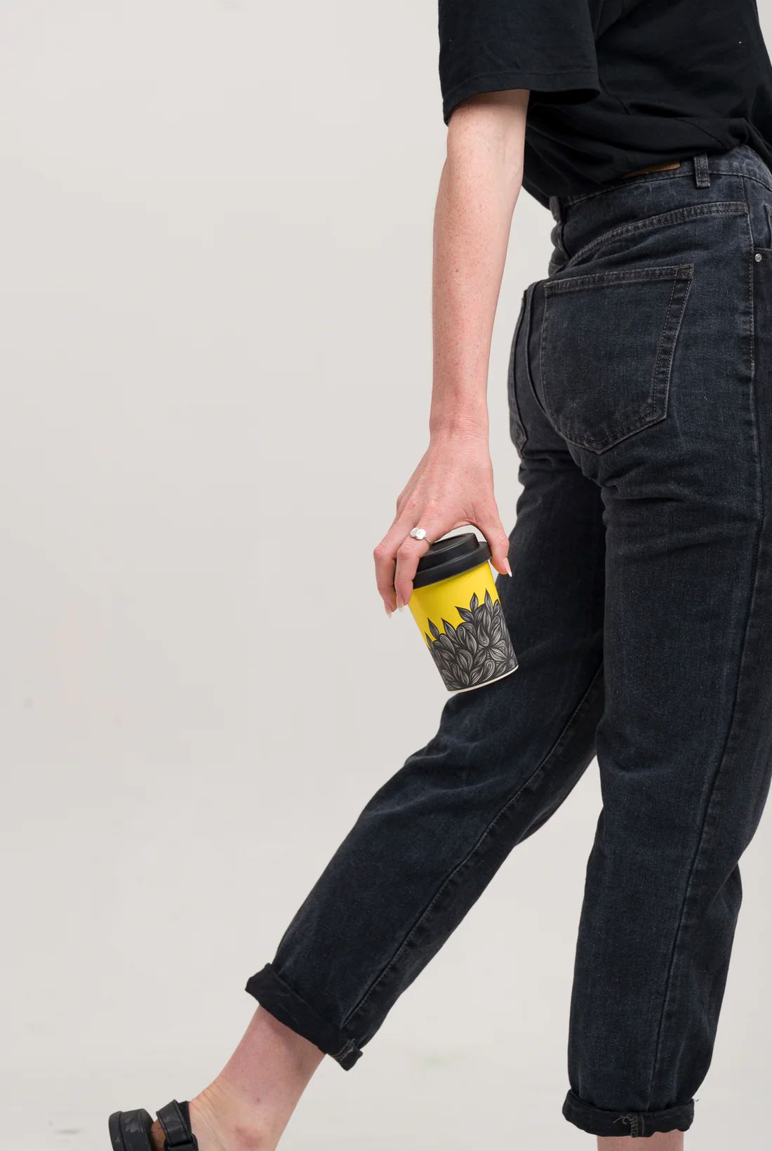 LANEWAY CUPS Flow Reusable Cup Large - Black Lid COFFEE, TEA & DRINKS - Zabecca Living