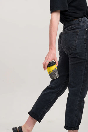 LANEWAY CUPS Flow Reusable Cup Large - Black Lid COFFEE, TEA & DRINKS - Zabecca Living