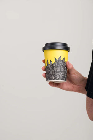 LANEWAY CUPS Flow Reusable Cup Large - Black Lid COFFEE, TEA & DRINKS - Zabecca Living