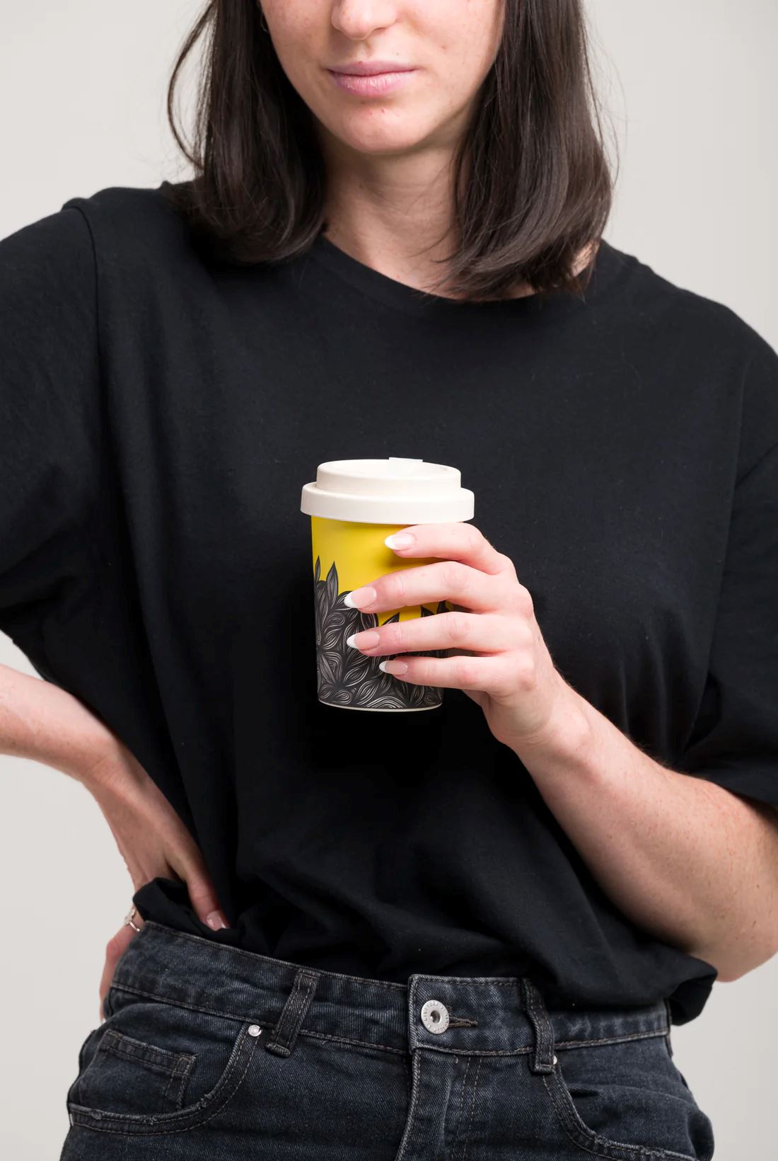 LANEWAY CUPS Flow Reusable Cup Large - White Lid COFFEE, TEA & DRINKS - Zabecca Living