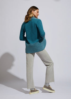 LD & CO Plaited Cardi - Deep Sea Jumpers + Knitwear - Zabecca Living