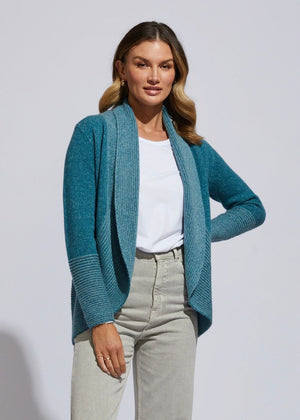 LD & CO Plaited Cardi - Deep Sea Jumpers + Knitwear - Zabecca Living