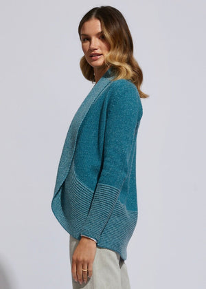 LD & CO Plaited Cardi - Deep Sea Jumpers + Knitwear - Zabecca Living