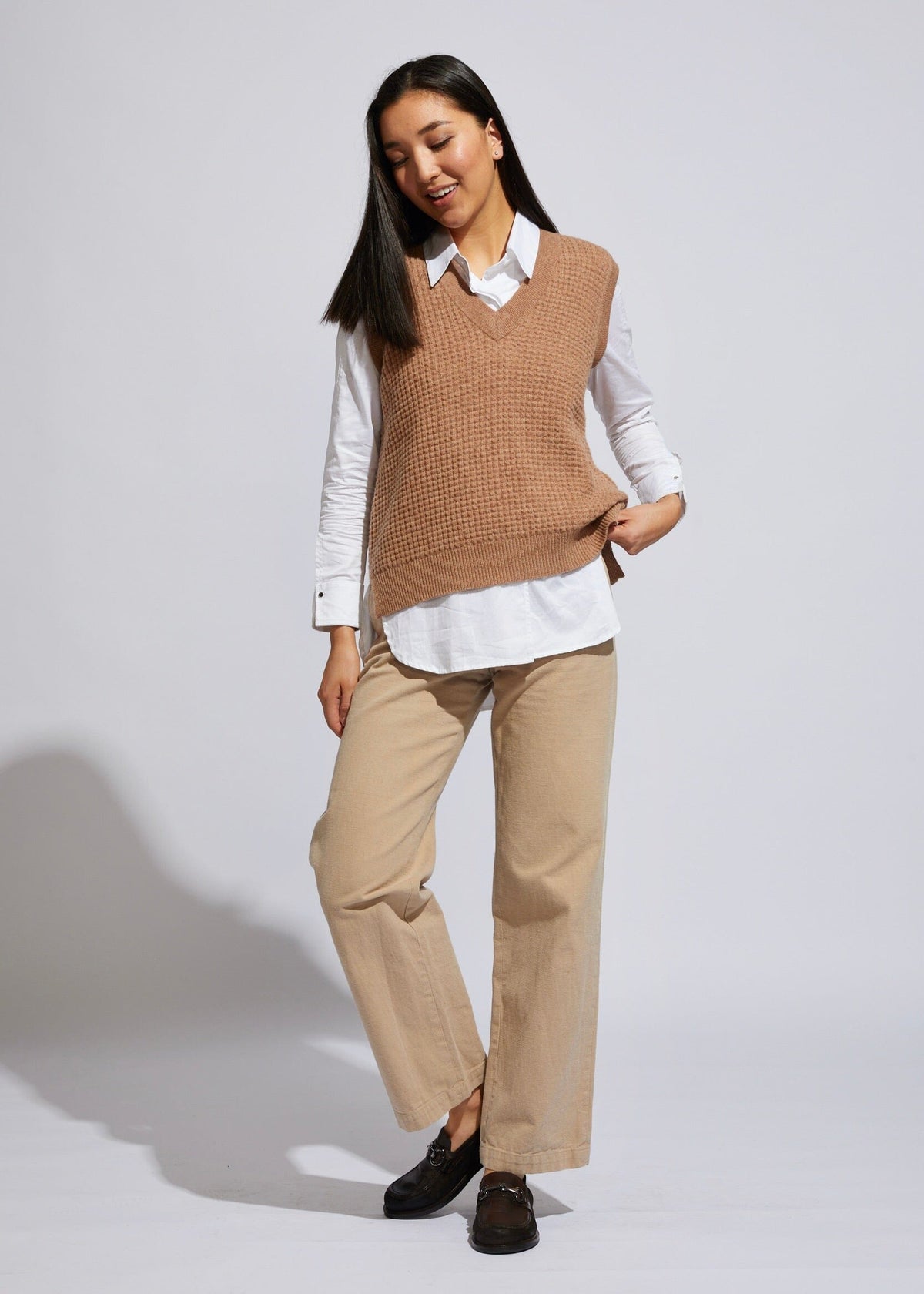 LD & CO Textured Vest - Cafe Jumpers + Knitwear - Zabecca Living