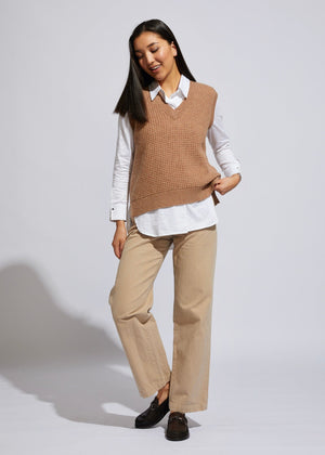 LD & CO Textured Vest - Cafe Jumpers + Knitwear - Zabecca Living