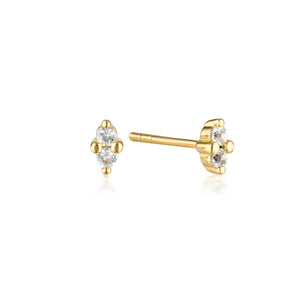 LINDA TAHIJA Birthstone Stud Earrings - White Topaz Earrings - Zabecca Living