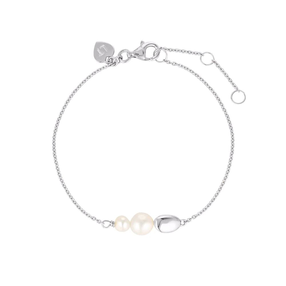 LINDA TAHIJA Brook Pearl Bracelet - Sterling Silver BRACELET - Zabecca Living