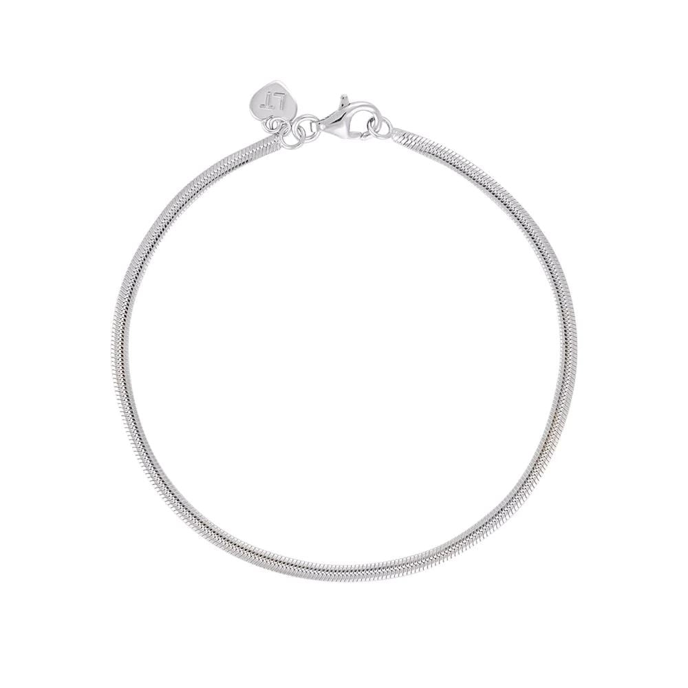 LINDA TAHIJA Fluid Snake Chain Bracelet - Sterling Silver BRACELET - Zabecca Living