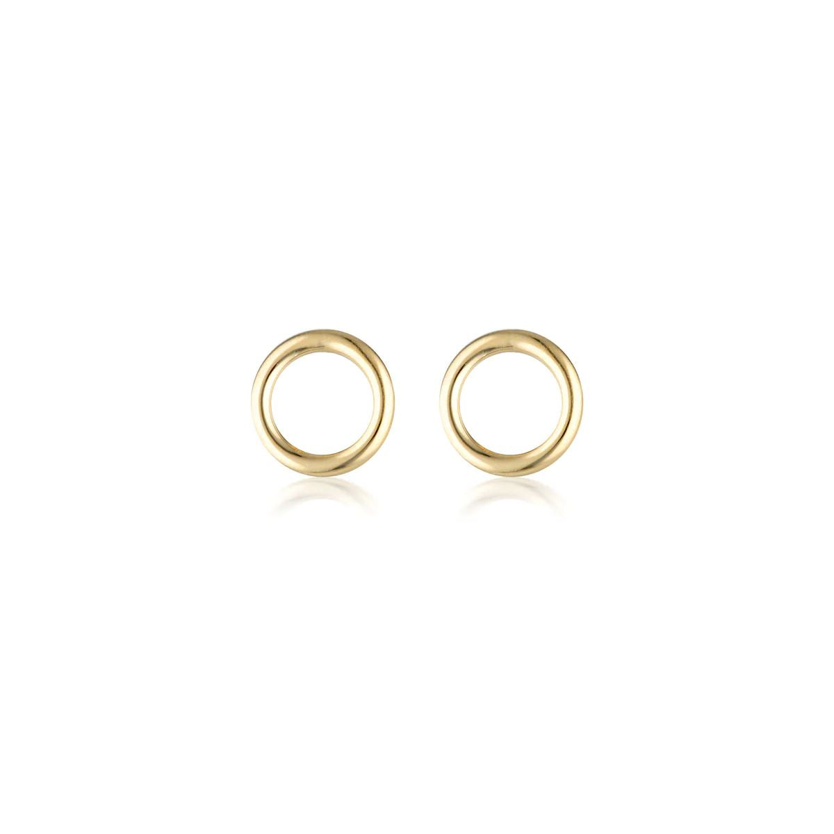 LINDA TAHIJA Halo Stud Earrings - Gold Plated Earrings - Zabecca Living