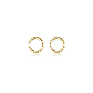 LINDA TAHIJA Halo Stud Earrings - Gold Plated Earrings - Zabecca Living