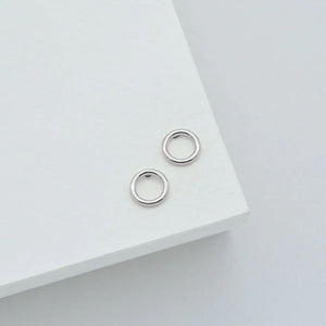 LINDA TAHIJA Halo Stud Earrings - Stirling Silver Earrings - Zabecca Living