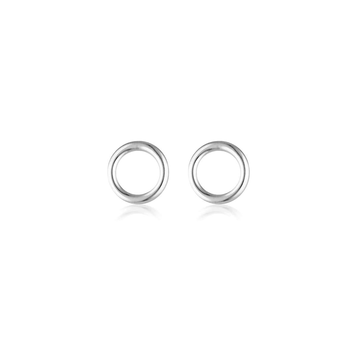 LINDA TAHIJA Halo Stud Earrings - Stirling Silver Earrings - Zabecca Living