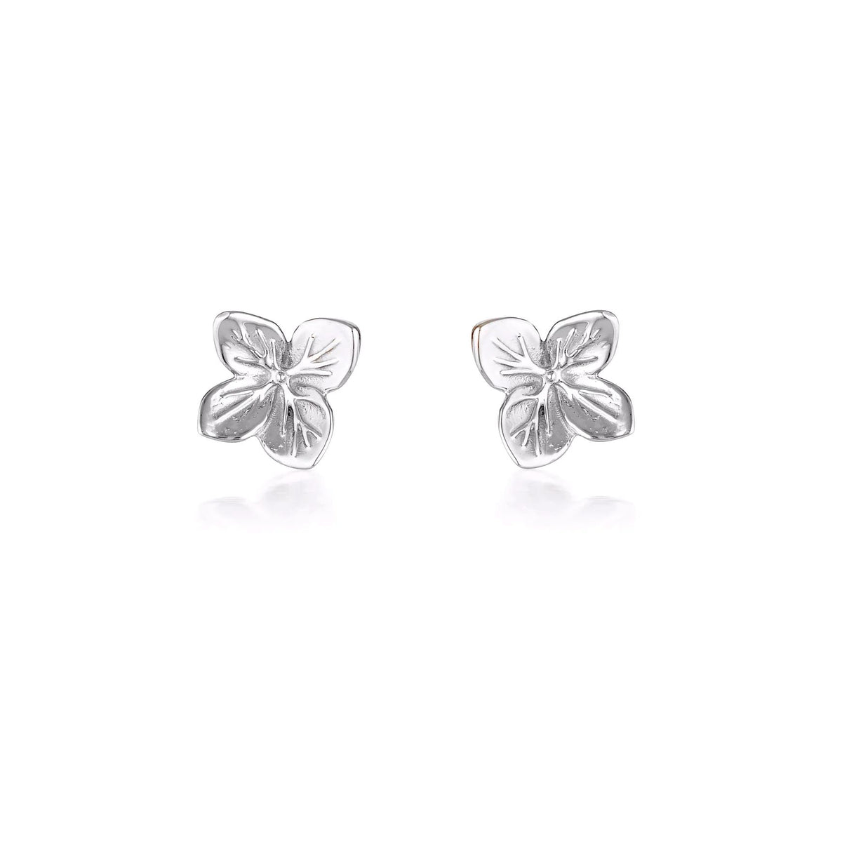 LINDA TAHIJA Hydrangea Stud Earrings - Stirling Silver Earrings - Zabecca Living