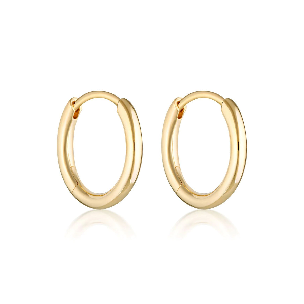 LINDA TAHIJA Max Huggie Earrings - Gold Plated Earrings - Zabecca Living
