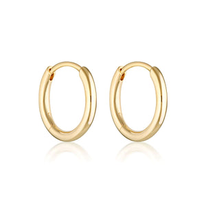 LINDA TAHIJA Max Huggie Earrings - Gold Plated Earrings - Zabecca Living