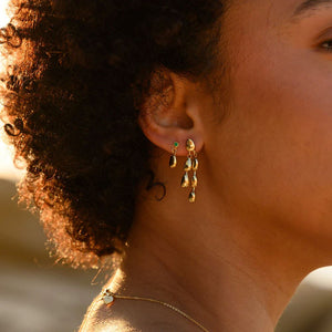 LINDA TAHIJA Mini Neptune - Gold Plated Earrings - Zabecca Living