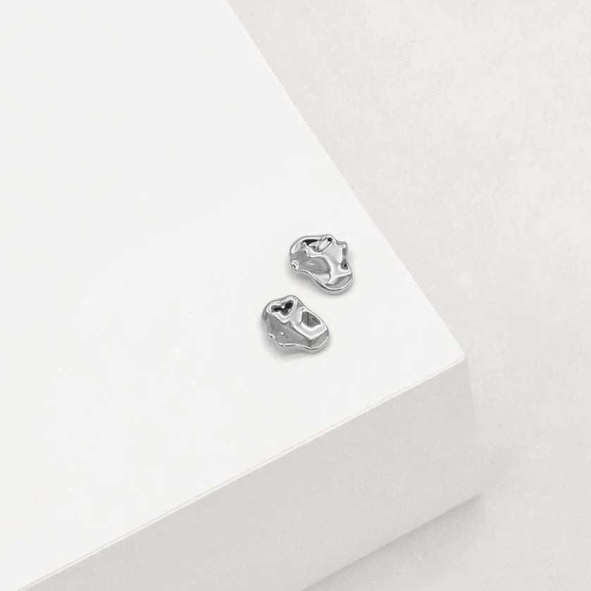LINDA TAHIJA Morph Stud Earrings - Stirling Silver Earrings - Zabecca Living