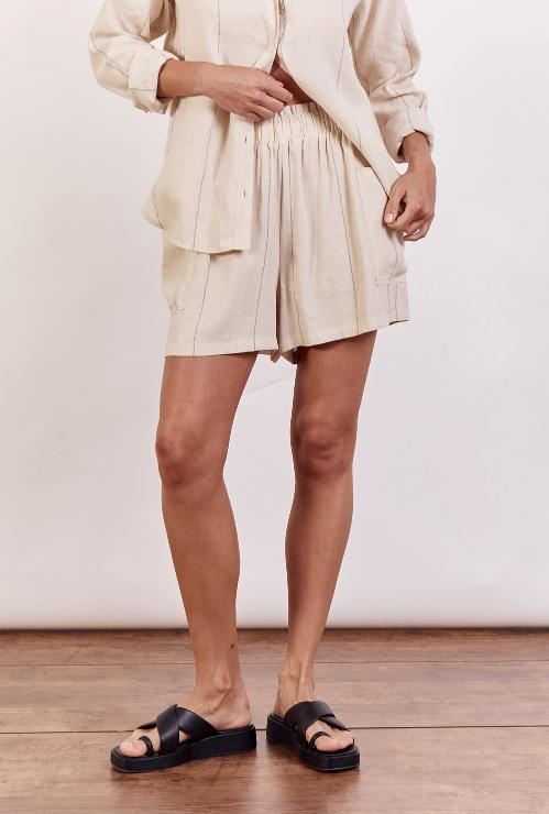 LITTLE LIES Ainsley Shorts - Beige SHORTS - Zabecca Living