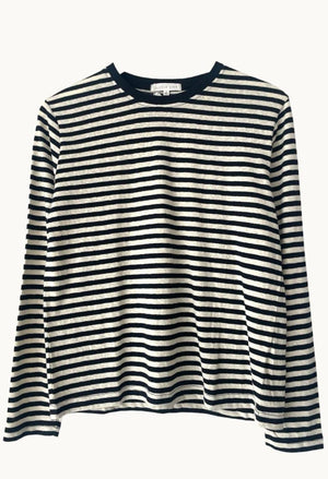 LITTLE LIES Athena Stripe Long Sleeve - Black/White Long Sleeve Tee - Zabecca Living