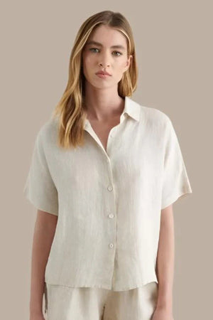 LITTLE LIES Bronte Shirt -Natural Shirts & Blouses - Zabecca Living