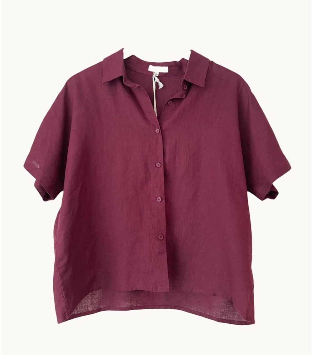 LITTLE LIES Bronte Shirt - Plum Shirts & Blouses - Zabecca Living