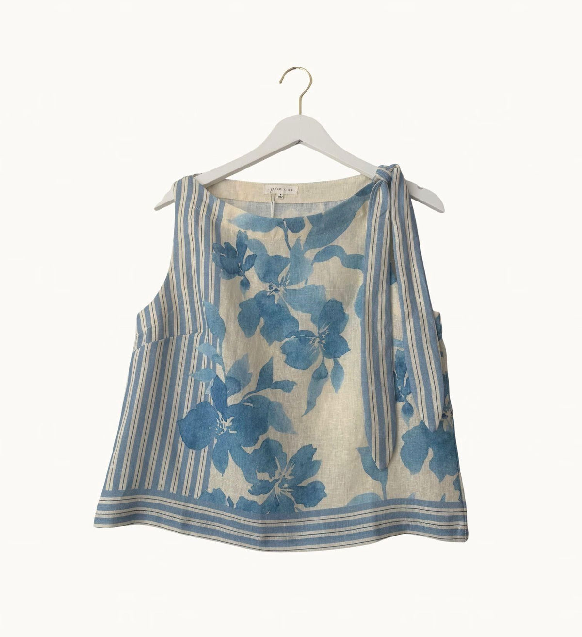 LITTLE LIES Delphine Linen Top Shirts & Blouses - Zabecca Living