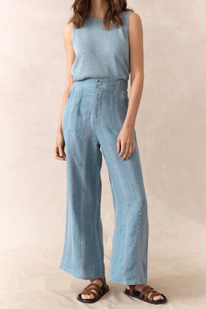 LITTLE LIES Jude Pant - Blue Stripe PANTS - Zabecca Living