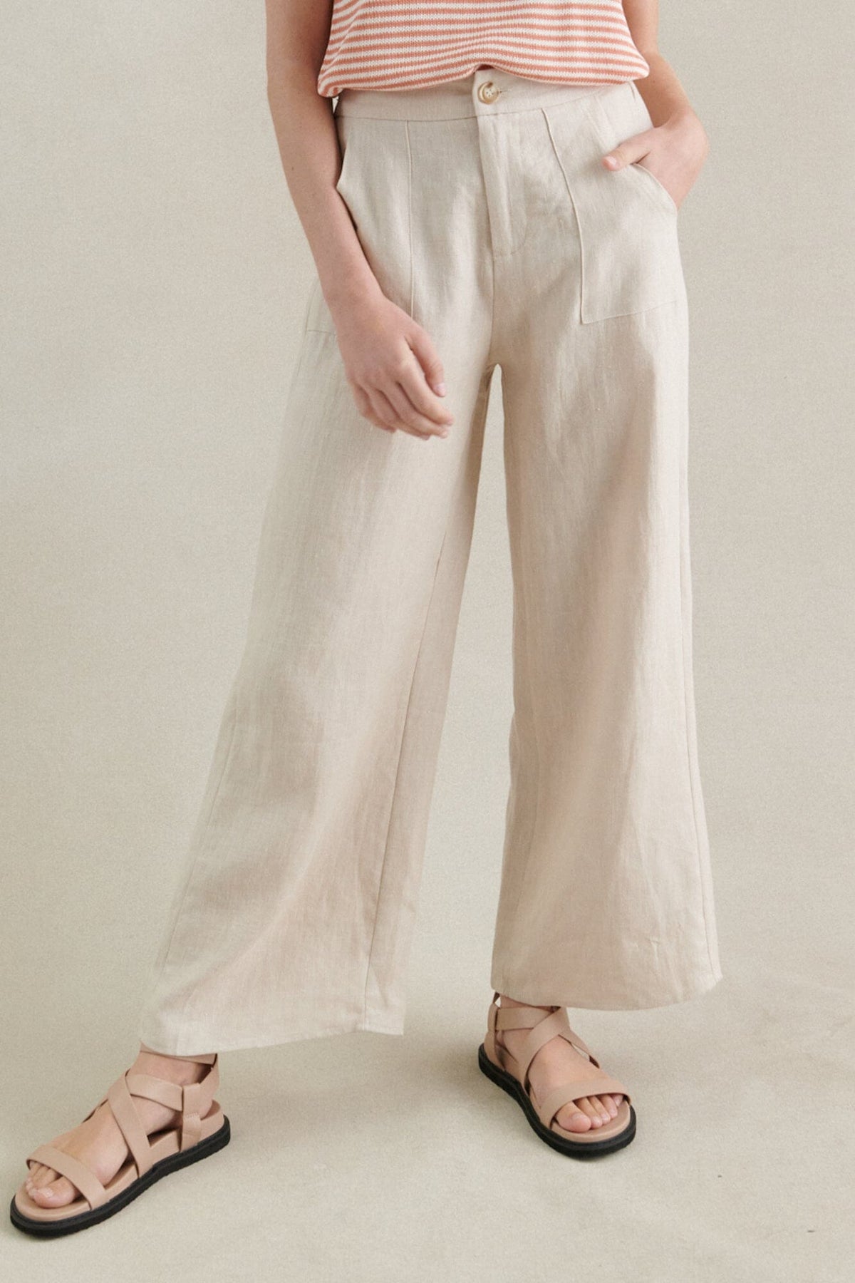 LITTLE LIES Jude Pants - Stone PANTS - Zabecca Living
