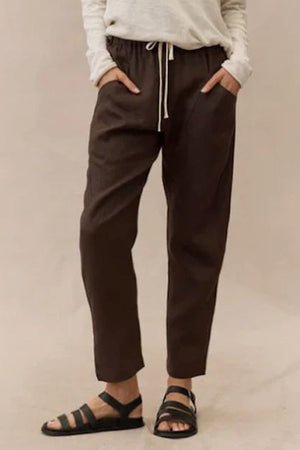 LITTLE LIES Luxe Pants - Dark Chocolate PANTS - Zabecca Living